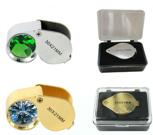 30X 21Mm Vergrootglas Goud Gekleurde Sieraden <span class=keywords><strong>Loupe</strong></span> - Product Image 4
