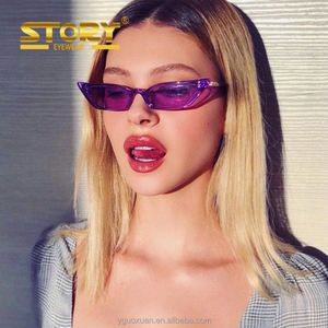 STY97570DY <span class=keywords><strong>Mini</strong></span> Retângulo Cat Eye Quadros Lentes Colorida Óculos De Sol Moda Óculos Novos Óculos De Sol - Product Image 2