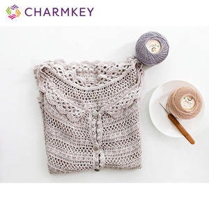Commercio all'ingrosso 100% di filati di cotone crochet filati di cotone in estate per mano di lavoro a maglia - Product Image 4