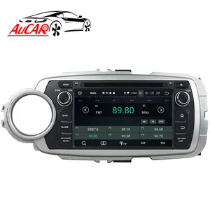 AuCAR 7" Android 10 Car DVD Multimedia Player Car Radio Touch Screen Stereo Video GPS Navigation PX4 For Toyota Yaris 2012-2013