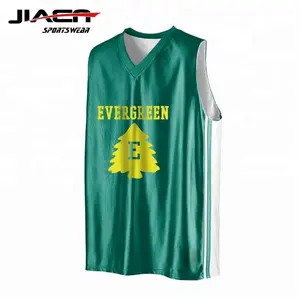 Camisas de basquete verdes personalizadas, uniformes de basquete brilhantes e verdes