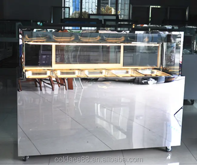 GlassTop & Professionalステンレススチールピザプレップテーブル