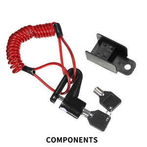 ULIP 36V Antivol de frein à disque avec fil d'acier pour Mijia <span class=keywords><strong>M365</strong></span> Scooter électrique/Skateboard Frein à disque Roues <span class=keywords><strong>Lock</strong></span> Wire - Product Image 4