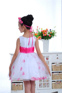 Primavera y verano para niños <span class=keywords><strong>ropa</strong></span> de las muchachas del punto vestido sin mangas - Product Image 4