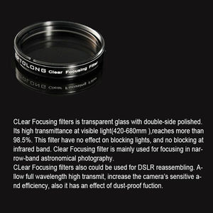 1.25" se concentrant télescope astronomique clair filtre est utilisé pour lunaire et planétaires. <span class=keywords><strong>couleur</strong></span> teles - Product Image 1