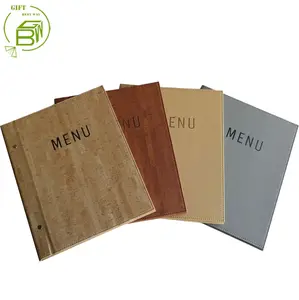 Fabric Restaurant menu holder and wine menu