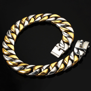 Custom Rvs Hond Keten Luxe Goud Zilver Hond Kraag Maken Levert Hond Metalen Kraag - Product Image 3