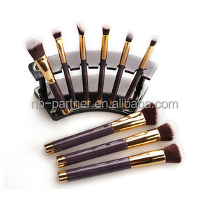 Grado Superior pelo de nylon púrpura founational cosméticos pincel de maquillaje conjunto de herramientas - Product Image 4