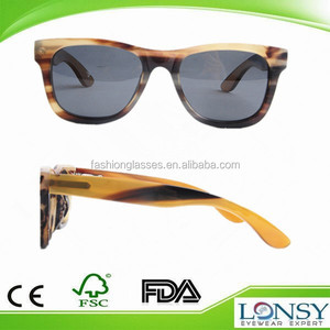 Primera clase cuerno de búfalo gafas de sol, carced cuerno de búfalo gafas de sol / tonos para el verano - Product Image 1