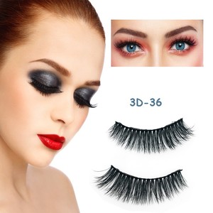 Beijing outlets eyelashes glam CRYSTAL 747 Lounge women eyelashes with round packaging - Product Image 1