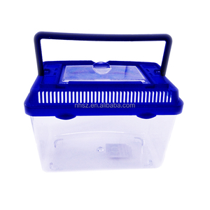 En plastique De Démarrage Aquarium Fish Tank Reptile Insecte Poisson Rouge Cage Poignée de Transport - Product Image 3