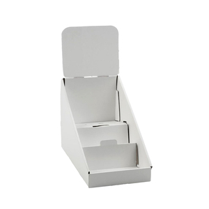 纸材料商店桌子设计纸板柜台展示架超市促销 - Product Image 6
