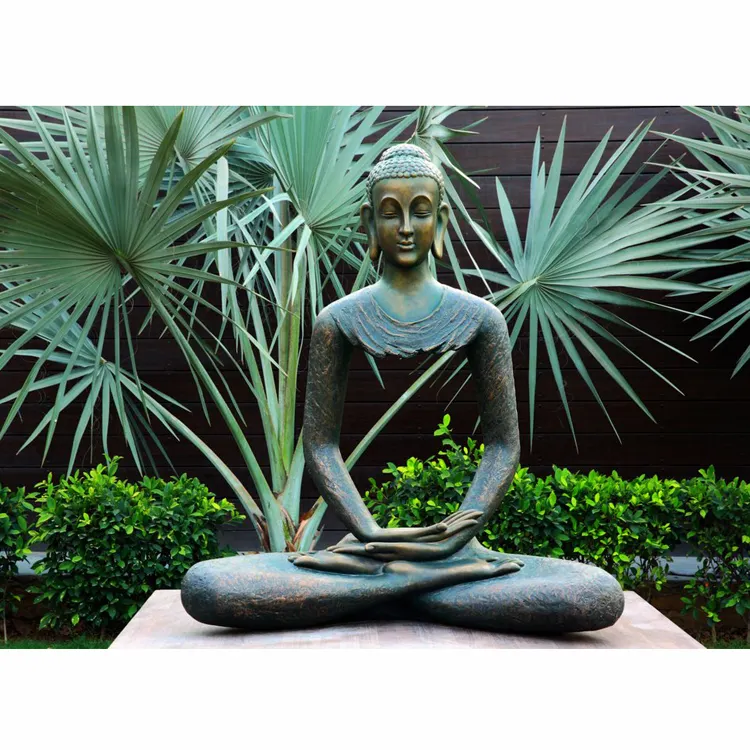 New design antique bronze sitting meditating buddha statue