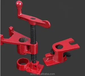 3/4'' 1/2 inch Heavy Duty Carpenter Wood Work Tools Pipe Clamp Woodworking in Red Orange