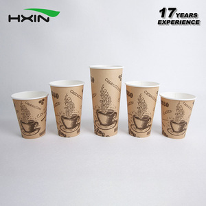 Gobelets en papier jetables pour boissons chaudes à emporter de haute qualité, biodégradables, à paroi simple, 12 oz/16 oz/20 oz, avec couvercles et manchons - Product Image 3