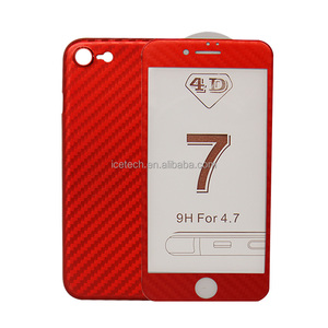 Étui de téléphone violoncelle en fibre de carbone pour <span class=keywords><strong>iphone</strong></span> 6/<span class=keywords><strong>6s</strong></span>/iphon 7/7plus avec protecteur d'écran en verre trempé vente en gros - Product Image 4
