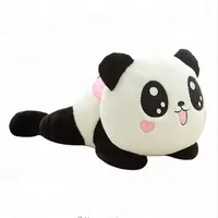 Bantal Panda Raksasa Mini 45Cm, Mainan Boneka Hewan Guling Hadiah Hari Valentine Anak-anak Beruang Mewah Lembut, Mewah