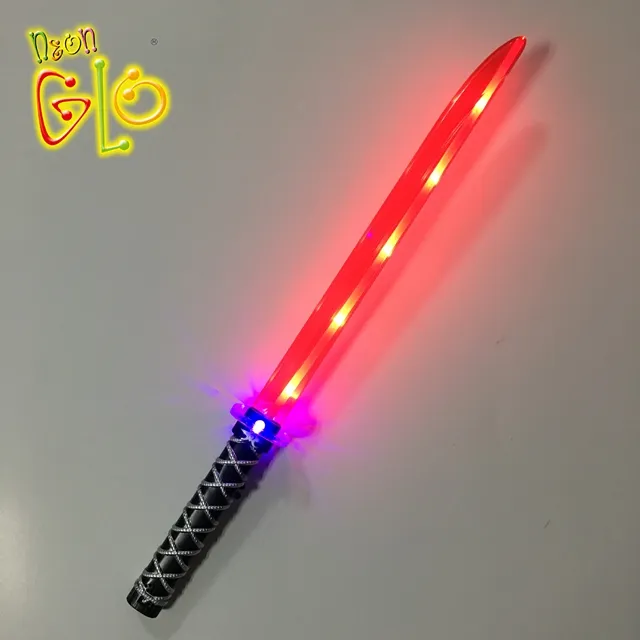 Luz intermitente LED espada Ninja de juguete para los niños