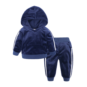 Survêtements pour enfants, survêtement en velours pour tout-petits, ensembles de 2 pièces, ensemble de vêtements pour enfants - Product Image 6
