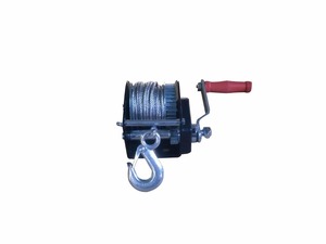Treuil manuel pour bateau BLD SC800, 800 lb, vitesse variable, frein automatique, câble synthétique de 50 pieds, interrupteur à distance, rapport de transmission 3.2:1 - Product Image 2