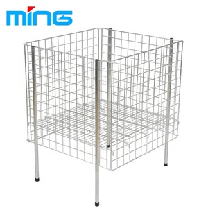 Supermarket <strong>Display</strong> Wire square <strong>Dump</strong> <strong>Bin</strong> - Product Image 6
