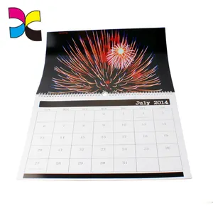 Calendario de pared de escritorio de 365 días calendario de impresión de papel de arte OEM personalizado