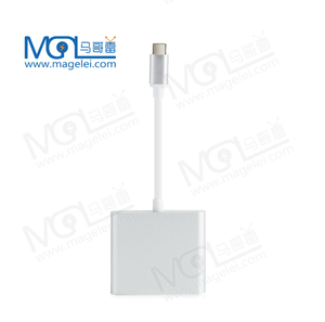 Hot bán loại C để HDMI + USB3.0 + PD chuyển đổi bộ chuyển đổi cáp Hợp kim nhôm 3 trong 1 USB C để HDMI Hub USB HUB Bộ chuyển đổi - Product Image 5