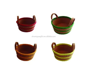 new hot sale felt craft basket decoration planter cover for flower pot