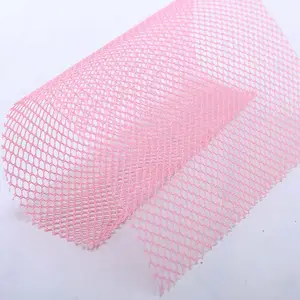 180gsm polyester heksagonal mesh kain untuk wanita tas