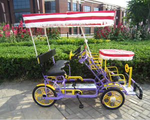 Bicicletta Surrey per 2 Persone/Bicicletta <span class=keywords><strong>Tandem</strong></span> per 4 Persone Produzione di Fabbrica - Product Image 3