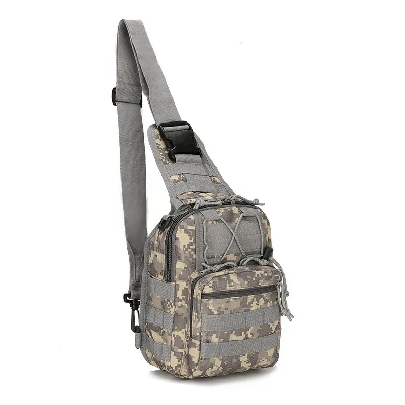 Best Seller Customize Nylon Camouflage Sling Daypack Chest Pack Travel Crossbody Shoulder Bag For Fishing, Camping