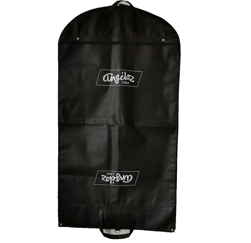 factory price non woven garment bag with pockets,customized suit bag wedding dress bag