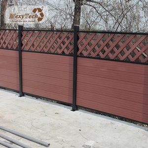 Pequeña <span class=keywords><strong>Casa</strong></span> de seguridad al aire libre fácil de instalar wpc vallas material de construcción oem enrejado estilo wpc panel privacidad cerca - Product Image 3