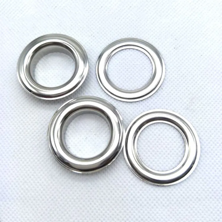 De acero inoxidable de alta calidad de metal arandela ojal de prendas de vestir accesorios anilla de metal para el bolso
