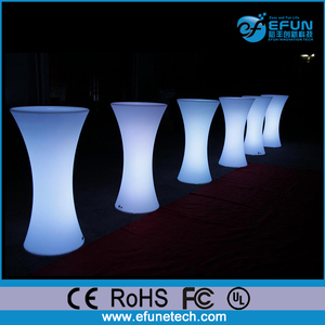 Batterie exploité RGB couleur led lumineux restaurant tables et chaises, light up <span class=keywords><strong>table</strong></span> <span class=keywords><strong>haute</strong></span> pour pub - Product Image 1