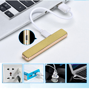 Günstiger Preis Zigaretten anzünder Ultra dünnes tragbares <span class=keywords><strong>USB</strong></span>-Feuerzeug für Werbe geschenke - Product Image 5