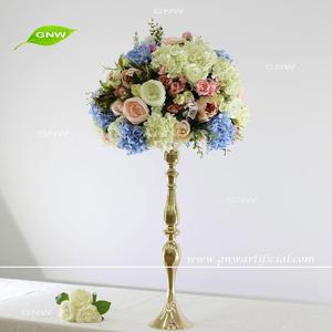 GNW <span class=keywords><strong>CTRA</strong></span>-1705019 Rose en soie blanc Rose fleur couleurs table à manger de mariage centres de table avec support en acrylique - Product Image 5