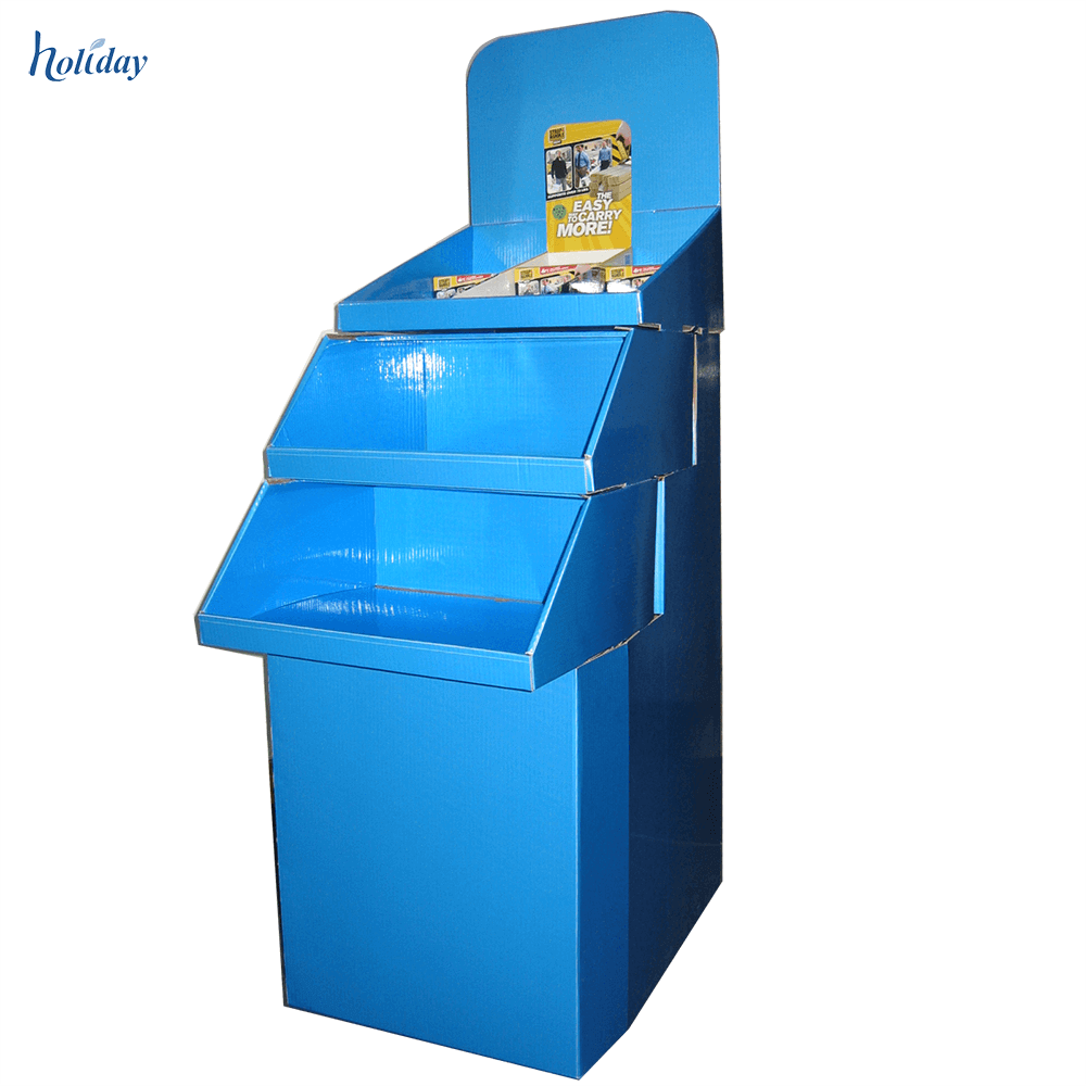 Nouveau Design Publicitaire En Carton Lit Feuille Affichage Rack