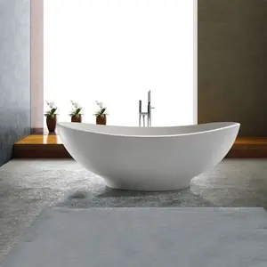 SM-8635 批发椭圆形人造石材浴室浴缸