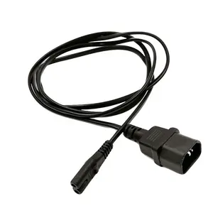 Conector cec14 para cei c7 figura 8, cabo de alimentação do portátil