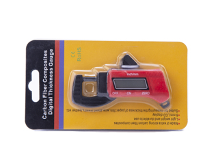 Digitales Kunststoff-Dickenmessgerät, Bereich 0–12,7 mm, Auflösung 0,01 mm, Dickenmessgerät für Papier/Folie/Stoff/Klebeband - Product Image 2