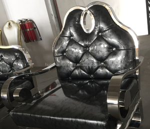 לבן אמיתי עור מתכת מסגרת ספה סט/שטח חיסכון ריהוט S156 - Product Image 6