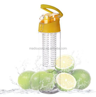 Bouteille d'eau Madou 700 ml en Tritan sans BPA avec fonction de consommation directe, bouteille de boisson infusée aux fruits écologique unisexe