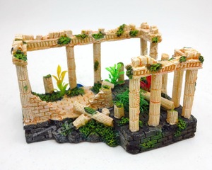 <span class=keywords><strong>Aquarium</strong></span> Decoraties Vis Hideout Huis Betta Cave Met Groene Levensechte Moss - Product Image 2