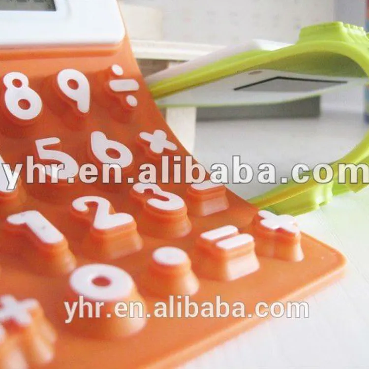 Gevouwen Siliconen waterdicht kleine basic rekenmachine