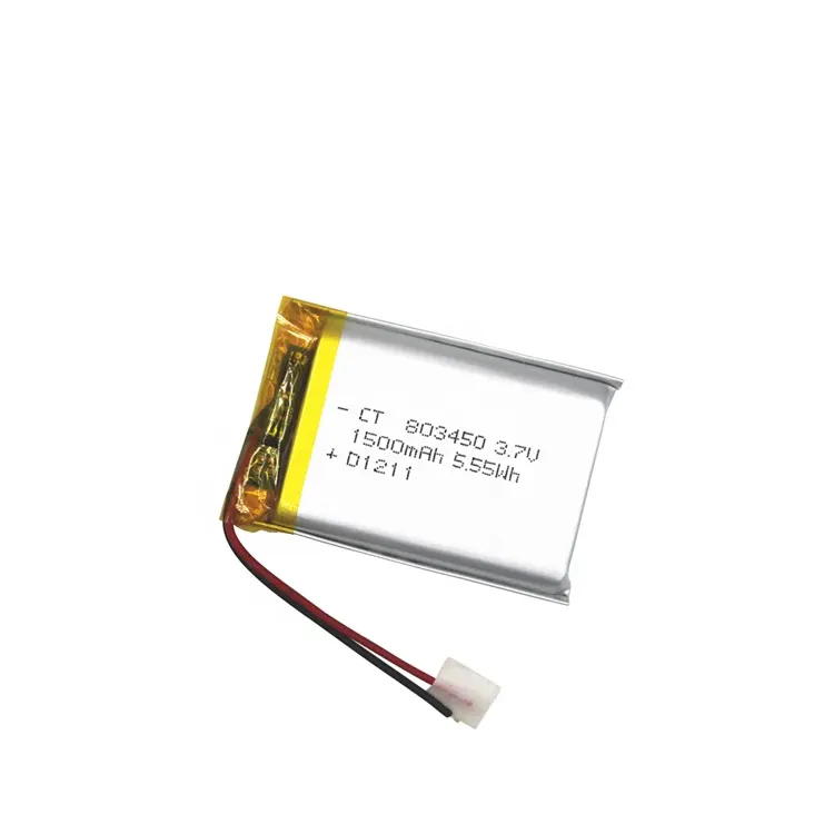 IEC 62133 CB Aprovado CTANG bateria lipo 3.7v 1500mah Bateria Recarregável 803450