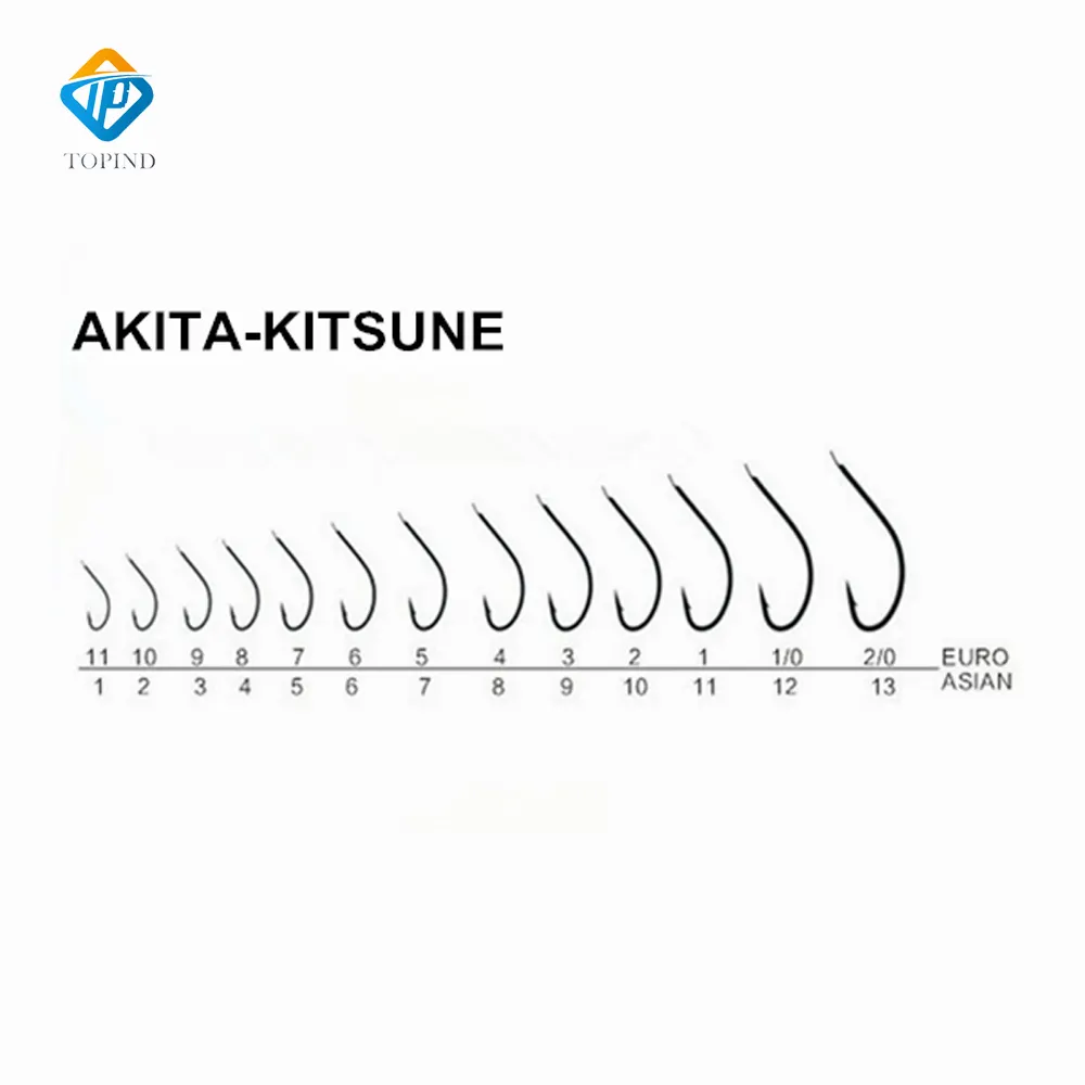 2016 fishing hook Black Color AKITA-KITSUNE fishing hook made in china