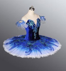 N000086 Costume <span class=keywords><strong>de</strong></span> ballet <span class=keywords><strong>TUTU</strong></span> en polyester bleu Octavia pour femmes adultes - Product Image 2
