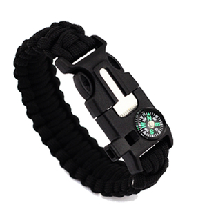 Bracelet <span class=keywords><strong>de</strong></span> <span class=keywords><strong>survie</strong></span> en paracorde multifonctionnel pour le camping en plein air, la randonnée et les situations d'urgence - Product Image 5