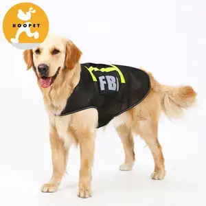 Directa de la fábrica de ropa de perro Chaleco de verano con la policía de diseño para perro grande